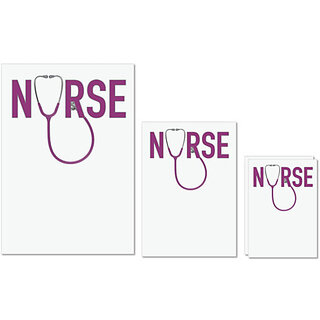                       UDNAG Untearable Waterproof Stickers 155GSM 'Nurse | Doctor' A4 x 1pc, A5 x 1pc & A6 x 2pc                                              