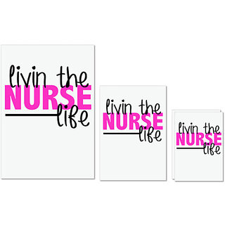 UDNAG Untearable Waterproof Stickers 155GSM 'Nurse | living the nurse life' A4 x 1pc, A5 x 1pc & A6 x 2pc UDNAG Untearable Waterproof Stickers 155GSM 'Nurse | living the nurse life' A4 x 1pc, A5 x 1pc & A6 x 2pc