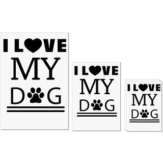 UDNAG Untearable Waterproof Stickers 155GSM 'Dogs | Love My Dog' A4 x 1pc, A5 x 1pc & A6 x 2pc UDNAG Untearable Waterproof Stickers 155GSM 'Dogs | Love My Dog' A4 x 1pc, A5 x 1pc & A6 x 2pc