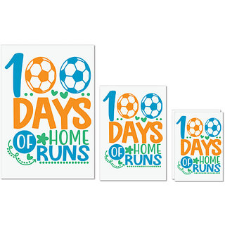 UDNAG Untearable Waterproof Stickers 155GSM '100 Days | 100 days of home runs' A4 x 1pc, A5 x 1pc & A6 x 2pc UDNAG Untearable Waterproof Stickers 155GSM '100 Days | 100 days of home runs' A4 x 1pc, A5 x 1pc & A6 x 2pc