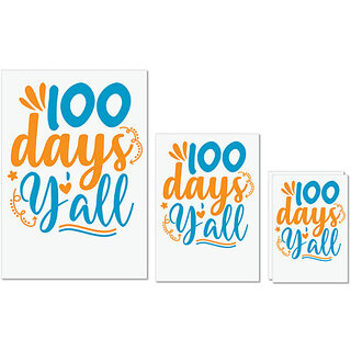 UDNAG Untearable Waterproof Stickers 155GSM 'You All | 100 days yalll' A4 x 1pc, A5 x 1pc & A6 x 2pc UDNAG Untearable Waterproof Stickers 155GSM 'You All | 100 days yalll' A4 x 1pc, A5 x 1pc & A6 x 2pc