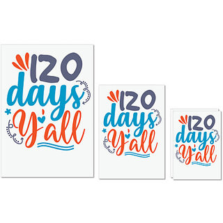 UDNAG Untearable Waterproof Stickers 155GSM 'You All | 120 days yalll' A4 x 1pc, A5 x 1pc & A6 x 2pc UDNAG Untearable Waterproof Stickers 155GSM 'You All | 120 days yalll' A4 x 1pc, A5 x 1pc & A6 x 2pc