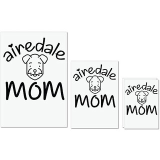 UDNAG Untearable Waterproof Stickers 155GSM 'Mom | airedale mom' A4 x 1pc, A5 x 1pc & A6 x 2pc UDNAG Untearable Waterproof Stickers 155GSM 'Mom | airedale mom' A4 x 1pc, A5 x 1pc & A6 x 2pc