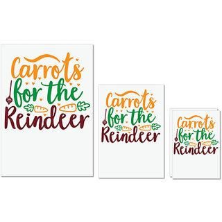 UDNAG Untearable Waterproof Stickers 155GSM 'Reindeer | carrots for the reindeer' A4 x 1pc, A5 x 1pc & A6 x 2pc UDNAG Untearable Waterproof Stickers 155GSM 'Reindeer | carrots for the reindeer' A4 x 1pc, A5 x 1pc & A6 x 2pc