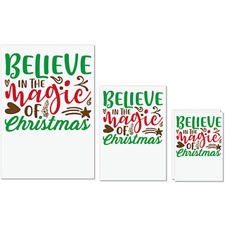 UDNAG Untearable Waterproof Stickers 155GSM 'Christmas | believe in the magic christmas' A4 x 1pc, A5 x 1pc & A6 x 2pc UDNAG Untearable Waterproof Stickers 155GSM 'Christmas | believe in the magic christmas' A4 x 1pc, A5 x 1pc & A6 x 2pc
