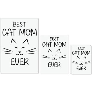 UDNAG Untearable Waterproof Stickers 155GSM 'Mother | BEST CAT MOM EVER' A4 x 1pc, A5 x 1pc & A6 x 2pc UDNAG Untearable Waterproof Stickers 155GSM 'Mother | BEST CAT MOM EVER' A4 x 1pc, A5 x 1pc & A6 x 2pc