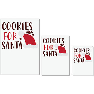 UDNAG Untearable Waterproof Stickers 155GSM 'Christmas Santa | cookies for santa' A4 x 1pc, A5 x 1pc & A6 x 2pc UDNAG Untearable Waterproof Stickers 155GSM 'Christmas Santa | cookies for santa' A4 x 1pc, A5 x 1pc & A6 x 2pc