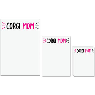 UDNAG Untearable Waterproof Stickers 155GSM 'Mom | CORGI MOM' A4 x 1pc, A5 x 1pc & A6 x 2pc UDNAG Untearable Waterproof Stickers 155GSM 'Mom | CORGI MOM' A4 x 1pc, A5 x 1pc & A6 x 2pc