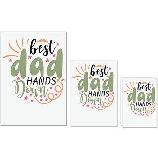 UDNAG Untearable Waterproof Stickers 155GSM 'Dad Father | best dad hands down' A4 x 1pc, A5 x 1pc & A6 x 2pc UDNAG Untearable Waterproof Stickers 155GSM 'Dad Father | best dad hands down' A4 x 1pc, A5 x 1pc & A6 x 2pc