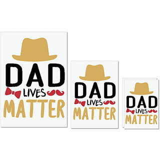 UDNAG Untearable Waterproof Stickers 155GSM 'Father | Dad lives matter' A4 x 1pc, A5 x 1pc & A6 x 2pc UDNAG Untearable Waterproof Stickers 155GSM 'Father | Dad lives matter' A4 x 1pc, A5 x 1pc & A6 x 2pc