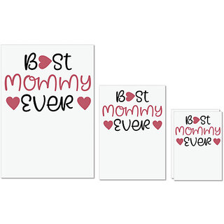 UDNAG Untearable Waterproof Stickers 155GSM 'Mom, Mommy | BEST MOMMY EVER' A4 x 1pc, A5 x 1pc & A6 x 2pc UDNAG Untearable Waterproof Stickers 155GSM 'Mom, Mommy | BEST MOMMY EVER' A4 x 1pc, A5 x 1pc & A6 x 2pc