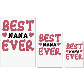 UDNAG Untearable Waterproof Stickers 155GSM 'Nana | BEST NANA EVER' A4 x 1pc, A5 x 1pc & A6 x 2pc UDNAG Untearable Waterproof Stickers 155GSM 'Nana | BEST NANA EVER' A4 x 1pc, A5 x 1pc & A6 x 2pc