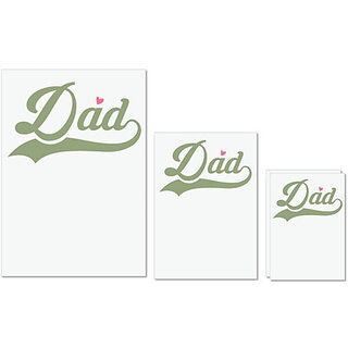                       UDNAG Untearable Waterproof Stickers 155GSM 'Dad Father | Dad, est 2019' A4 x 1pc, A5 x 1pc & A6 x 2pc                                              