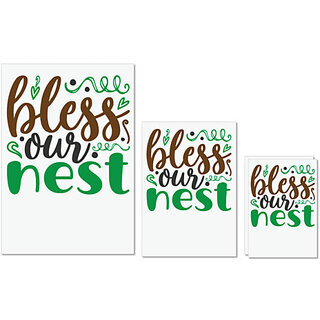 UDNAG Untearable Waterproof Stickers 155GSM 'Nest | blese our nest' A4 x 1pc, A5 x 1pc & A6 x 2pc UDNAG Untearable Waterproof Stickers 155GSM 'Nest | blese our nest' A4 x 1pc, A5 x 1pc & A6 x 2pc