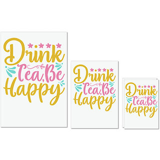 UDNAG Untearable Waterproof Stickers 155GSM 'School Teacher | Drink tea, be happy' A4 x 1pc, A5 x 1pc & A6 x 2pc UDNAG Untearable Waterproof Stickers 155GSM 'School Teacher | Drink tea, be happy' A4 x 1pc, A5 x 1pc & A6 x 2pc