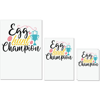 UDNAG Untearable Waterproof Stickers 155GSM 'Easter | egg hunt champion' A4 x 1pc, A5 x 1pc & A6 x 2pc UDNAG Untearable Waterproof Stickers 155GSM 'Easter | egg hunt champion' A4 x 1pc, A5 x 1pc & A6 x 2pc