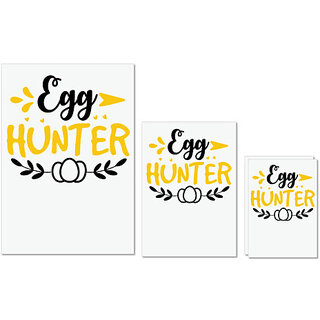                       UDNAG Untearable Waterproof Stickers 155GSM 'Easter | egg hunter' A4 x 1pc, A5 x 1pc & A6 x 2pc                                              