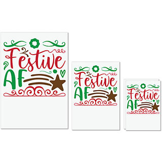 UDNAG Untearable Waterproof Stickers 155GSM 'Christmas Santa | festive af' A4 x 1pc, A5 x 1pc & A6 x 2pc UDNAG Untearable Waterproof Stickers 155GSM 'Christmas Santa | festive af' A4 x 1pc, A5 x 1pc & A6 x 2pc