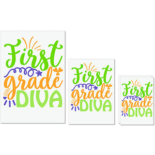 UDNAG Untearable Waterproof Stickers 155GSM 'Teacher | first grade diva' A4 x 1pc, A5 x 1pc & A6 x 2pc UDNAG Untearable Waterproof Stickers 155GSM 'Teacher | first grade diva' A4 x 1pc, A5 x 1pc & A6 x 2pc