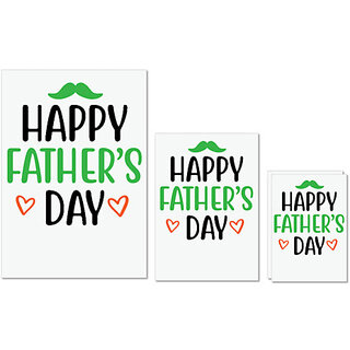                       UDNAG Untearable Waterproof Stickers 155GSM 'Dad | happy father's day' A4 x 1pc, A5 x 1pc & A6 x 2pc                                              