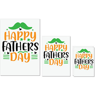                       UDNAG Untearable Waterproof Stickers 155GSM 'Dad Father | Happy fathers day' A4 x 1pc, A5 x 1pc & A6 x 2pc                                              