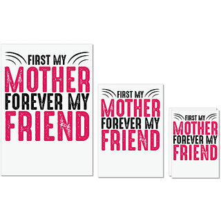 UDNAG Untearable Waterproof Stickers 155GSM 'Mother | FOREVER MY FRIEND' A4 x 1pc, A5 x 1pc & A6 x 2pc UDNAG Untearable Waterproof Stickers 155GSM 'Mother | FOREVER MY FRIEND' A4 x 1pc, A5 x 1pc & A6 x 2pc