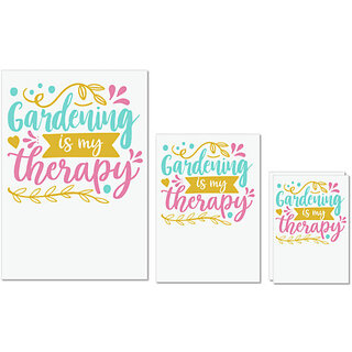 UDNAG Untearable Waterproof Stickers 155GSM 'Gardening is my therapy' A4 x 1pc, A5 x 1pc & A6 x 2pc UDNAG Untearable Waterproof Stickers 155GSM 'Gardening is my therapy' A4 x 1pc, A5 x 1pc & A6 x 2pc