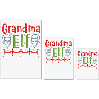 UDNAG Untearable Waterproof Stickers 155GSM 'Christmas Santa | Grandma elf' A4 x 1pc, A5 x 1pc & A6 x 2pc UDNAG Untearable Waterproof Stickers 155GSM 'Christmas Santa | Grandma elf' A4 x 1pc, A5 x 1pc & A6 x 2pc