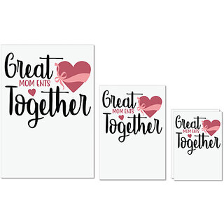 UDNAG Untearable Waterproof Stickers 155GSM 'Together | GREAT MOM ENTS TOGETHER' A4 x 1pc, A5 x 1pc & A6 x 2pc UDNAG Untearable Waterproof Stickers 155GSM 'Together | GREAT MOM ENTS TOGETHER' A4 x 1pc, A5 x 1pc & A6 x 2pc