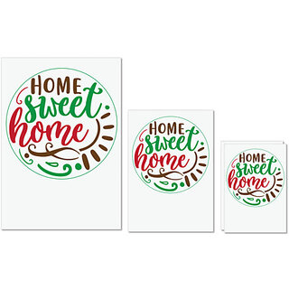 UDNAG Untearable Waterproof Stickers 155GSM 'Home | home sweet home' A4 x 1pc, A5 x 1pc & A6 x 2pc UDNAG Untearable Waterproof Stickers 155GSM 'Home | home sweet home' A4 x 1pc, A5 x 1pc & A6 x 2pc