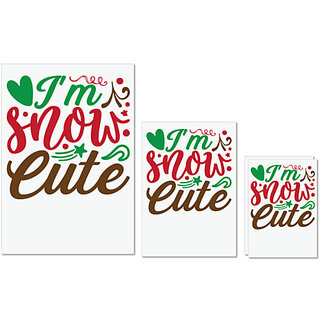 UDNAG Untearable Waterproof Stickers 155GSM 'Cute | i a'm snow cute' A4 x 1pc, A5 x 1pc & A6 x 2pc UDNAG Untearable Waterproof Stickers 155GSM 'Cute | i a'm snow cute' A4 x 1pc, A5 x 1pc & A6 x 2pc