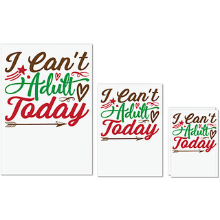 UDNAG Untearable Waterproof Stickers 155GSM 'Love | i can't adult today' A4 x 1pc, A5 x 1pc & A6 x 2pc UDNAG Untearable Waterproof Stickers 155GSM 'Love | i can't adult today' A4 x 1pc, A5 x 1pc & A6 x 2pc