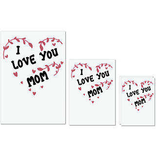 UDNAG Untearable Waterproof Stickers 155GSM 'Mummy | I love you mom' A4 x 1pc, A5 x 1pc & A6 x 2pc UDNAG Untearable Waterproof Stickers 155GSM 'Mummy | I love you mom' A4 x 1pc, A5 x 1pc & A6 x 2pc