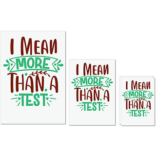 UDNAG Untearable Waterproof Stickers 155GSM 'I mean more than a test' A4 x 1pc, A5 x 1pc & A6 x 2pc UDNAG Untearable Waterproof Stickers 155GSM 'I mean more than a test' A4 x 1pc, A5 x 1pc & A6 x 2pc