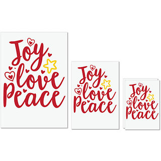 UDNAG Untearable Waterproof Stickers 155GSM 'Christmas Santa | joy love peace' A4 x 1pc, A5 x 1pc & A6 x 2pc UDNAG Untearable Waterproof Stickers 155GSM 'Christmas Santa | joy love peace' A4 x 1pc, A5 x 1pc & A6 x 2pc