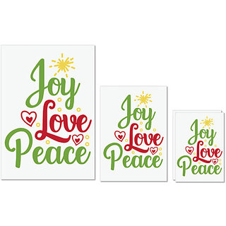 UDNAG Untearable Waterproof Stickers 155GSM 'joy love peace' A4 x 1pc, A5 x 1pc & A6 x 2pc UDNAG Untearable Waterproof Stickers 155GSM 'joy love peace' A4 x 1pc, A5 x 1pc & A6 x 2pc