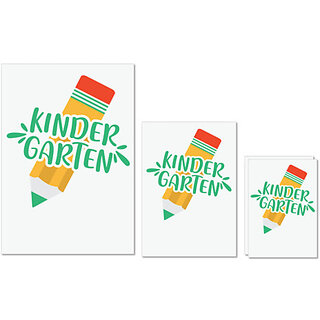 UDNAG Untearable Waterproof Stickers 155GSM 'School Teacher | kinder gartenn' A4 x 1pc, A5 x 1pc & A6 x 2pc UDNAG Untearable Waterproof Stickers 155GSM 'School Teacher | kinder gartenn' A4 x 1pc, A5 x 1pc & A6 x 2pc