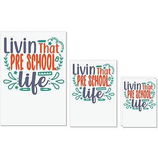 UDNAG Untearable Waterproof Stickers 155GSM 'School Teacher | livin that pre-school life' A4 x 1pc, A5 x 1pc & A6 x 2pc UDNAG Untearable Waterproof Stickers 155GSM 'School Teacher | livin that pre-school life' A4 x 1pc, A5 x 1pc & A6 x 2pc