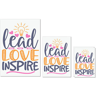 UDNAG Untearable Waterproof Stickers 155GSM 'Love | lead love inspire' A4 x 1pc, A5 x 1pc & A6 x 2pc UDNAG Untearable Waterproof Stickers 155GSM 'Love | lead love inspire' A4 x 1pc, A5 x 1pc & A6 x 2pc