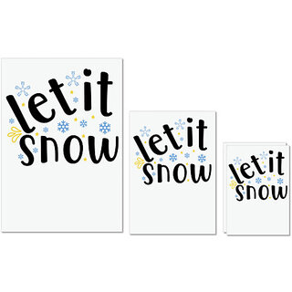 UDNAG Untearable Waterproof Stickers 155GSM 'let it snow' A4 x 1pc, A5 x 1pc & A6 x 2pc UDNAG Untearable Waterproof Stickers 155GSM 'let it snow' A4 x 1pc, A5 x 1pc & A6 x 2pc
