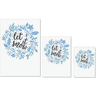 UDNAG Untearable Waterproof Stickers 155GSM 'Snow | let it snow' A4 x 1pc, A5 x 1pc & A6 x 2pc UDNAG Untearable Waterproof Stickers 155GSM 'Snow | let it snow' A4 x 1pc, A5 x 1pc & A6 x 2pc