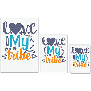 UDNAG Untearable Waterproof Stickers 155GSM 'Love Calligraphy | love my tribe' A4 x 1pc, A5 x 1pc & A6 x 2pc UDNAG Untearable Waterproof Stickers 155GSM 'Love Calligraphy | love my tribe' A4 x 1pc, A5 x 1pc & A6 x 2pc