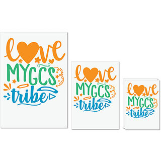 UDNAG Untearable Waterproof Stickers 155GSM 'School Teacher | love my gcs tribe' A4 x 1pc, A5 x 1pc & A6 x 2pc UDNAG Untearable Waterproof Stickers 155GSM 'School Teacher | love my gcs tribe' A4 x 1pc, A5 x 1pc & A6 x 2pc