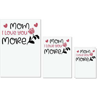 UDNAG Untearable Waterproof Stickers 155GSM 'Mother | Mom I love you more' A4 x 1pc, A5 x 1pc & A6 x 2pc UDNAG Untearable Waterproof Stickers 155GSM 'Mother | Mom I love you more' A4 x 1pc, A5 x 1pc & A6 x 2pc
