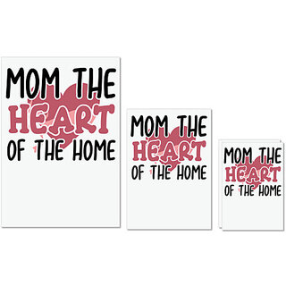 UDNAG Untearable Waterproof Stickers 155GSM 'MOM THE HEART OF THE HOME' A4 x 1pc, A5 x 1pc & A6 x 2pc UDNAG Untearable Waterproof Stickers 155GSM 'MOM THE HEART OF THE HOME' A4 x 1pc, A5 x 1pc & A6 x 2pc