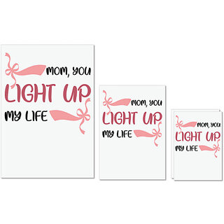 UDNAG Untearable Waterproof Stickers 155GSM 'MOM, YOU LIGHT UP MY LIFE' A4 x 1pc, A5 x 1pc & A6 x 2pc UDNAG Untearable Waterproof Stickers 155GSM 'MOM, YOU LIGHT UP MY LIFE' A4 x 1pc, A5 x 1pc & A6 x 2pc