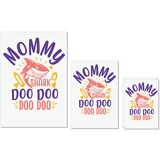 UDNAG Untearable Waterproof Stickers 155GSM 'Mother | mommy shark doo doo' A4 x 1pc, A5 x 1pc & A6 x 2pc UDNAG Untearable Waterproof Stickers 155GSM 'Mother | mommy shark doo doo' A4 x 1pc, A5 x 1pc & A6 x 2pc
