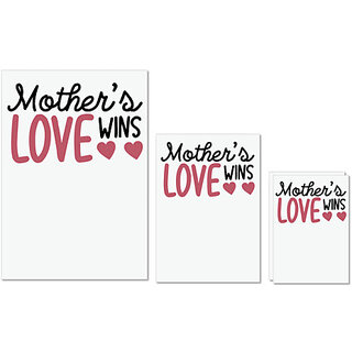 UDNAG Untearable Waterproof Stickers 155GSM 'MOTHER'S LOVE WINS' A4 x 1pc, A5 x 1pc & A6 x 2pc UDNAG Untearable Waterproof Stickers 155GSM 'MOTHER'S LOVE WINS' A4 x 1pc, A5 x 1pc & A6 x 2pc