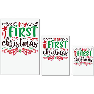 UDNAG Untearable Waterproof Stickers 155GSM 'Christmas Santa | my first christmas' A4 x 1pc, A5 x 1pc & A6 x 2pc UDNAG Untearable Waterproof Stickers 155GSM 'Christmas Santa | my first christmas' A4 x 1pc, A5 x 1pc & A6 x 2pc