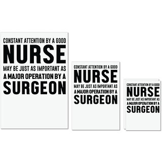 UDNAG Untearable Waterproof Stickers 155GSM 'Nurse | just as important as a surgeon' A4 x 1pc, A5 x 1pc & A6 x 2pc UDNAG Untearable Waterproof Stickers 155GSM 'Nurse | just as important as a surgeon' A4 x 1pc, A5 x 1pc & A6 x 2pc